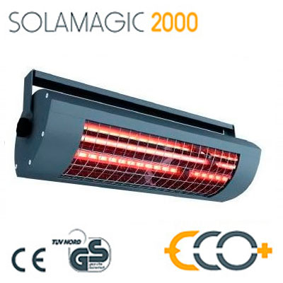 CALEFACTOR TERRAZA ECO MOVE 2000W (Antracita)